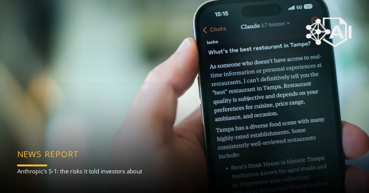 A person holding a phone showing a conversation in the Claude AI app. Photo: Aerps.com / Unsplash