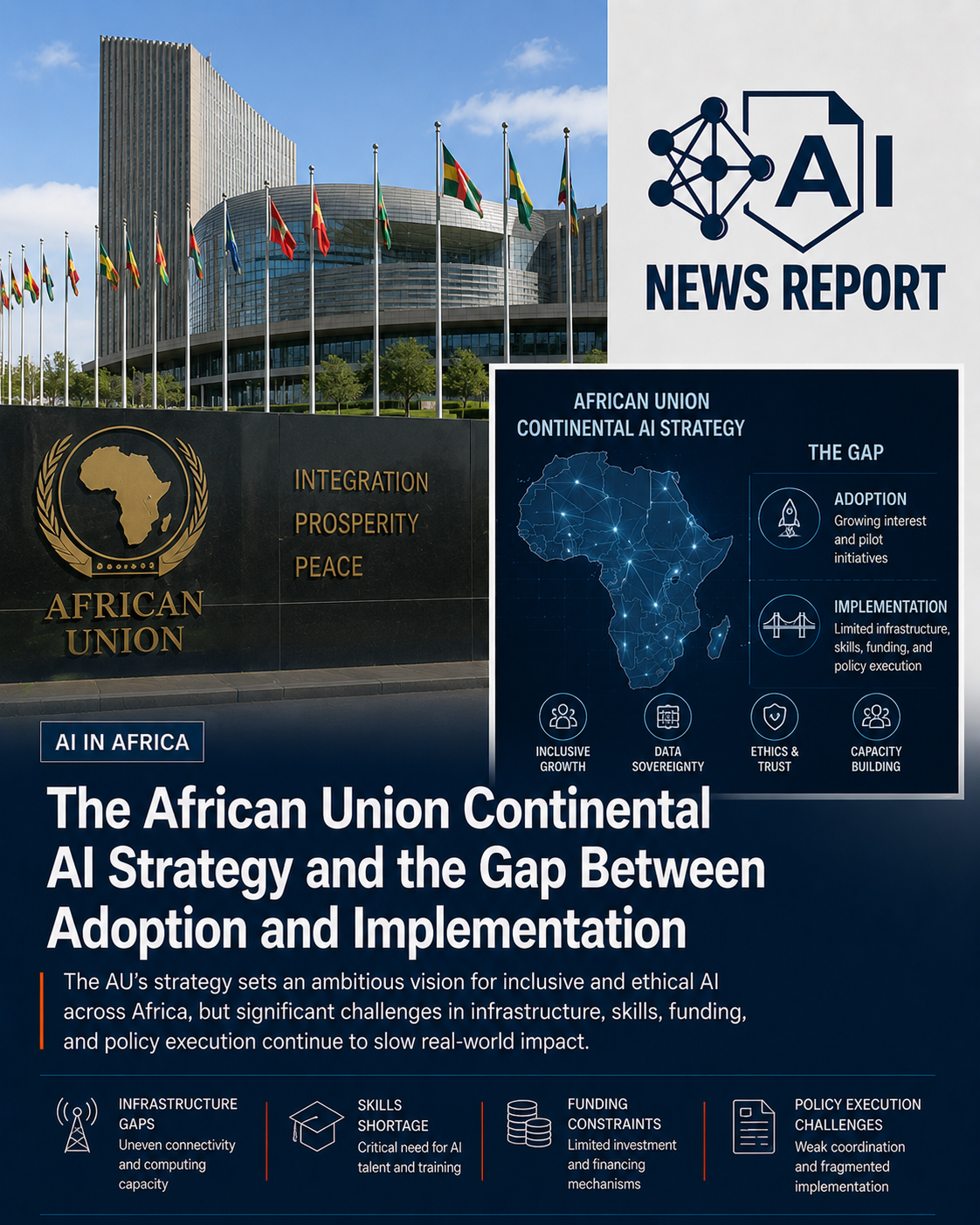 African Union AI strategy highlights the gap between adoption and implementation.