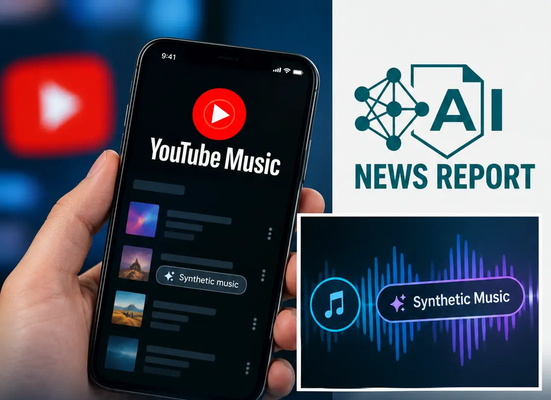 YouTube Music introduces labels for AI-generated songs as synthetic music grows, highlighting the platform’s push for greater transparency.
